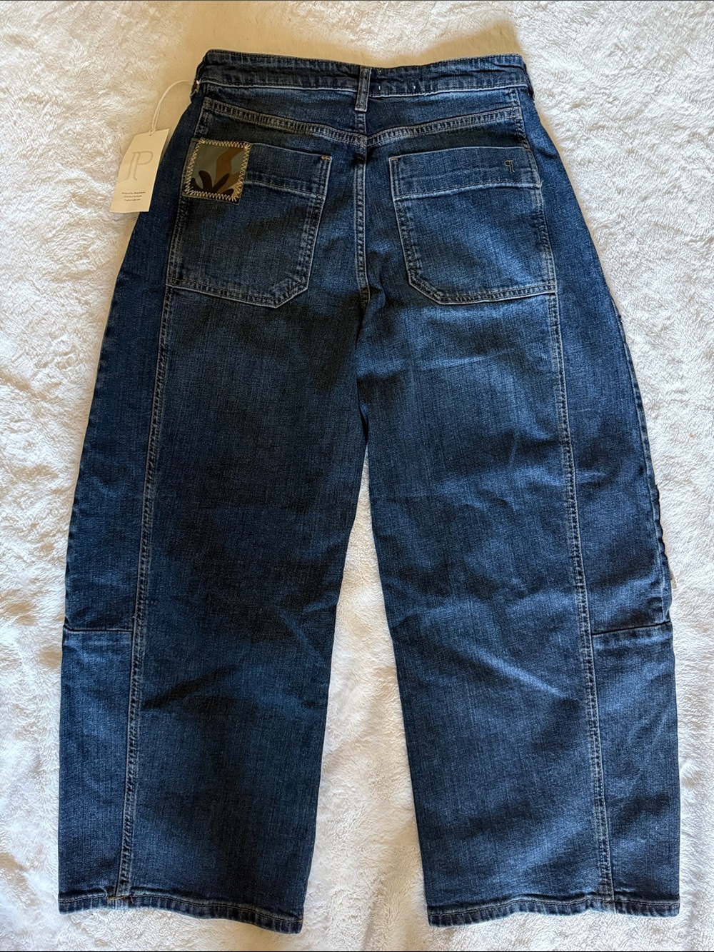 Anthropologie/Pilcro Barrel Patchwork Jeans - Picture 3 of 5